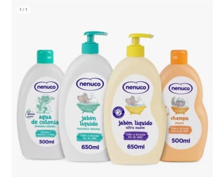 Pack Nenuco Cuidado Completo: Colonia, Jabón Líquido, Jabón Líquido Ultra Suave y Champú Suave por 11,20€