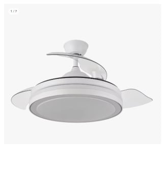 Ventilador Esparta Blanco 3 Aspas 6120LM 3 COLORES C/REMOTO+ TEMPORIZADOR+ MEMORIA por 74.82€ (Cuenta Nueva 62.82€)