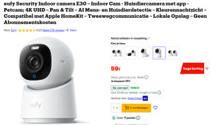 Eufy Indoor Cam E30 voor €59 bij Bol