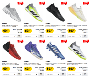 Oferta hasta 75% descuento Adidas nueva colección