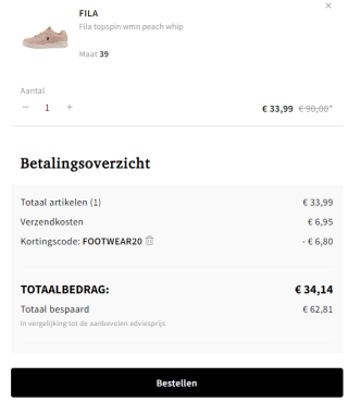 20% korting op schoenen bij Otrium