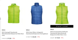 Tot 80%koring op SOLS dames / heren kleding + 15% extra dmv code bij Secret sales