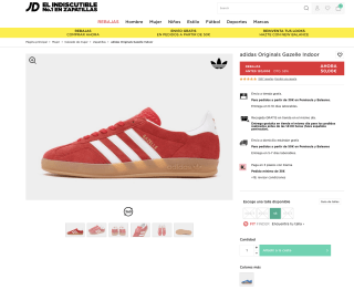 Zapatillas Adidas Originals Gazelle Indoor Mujer por solo 40€