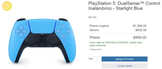 Control DualSense PS5 Starlight Blue por $999 en Costco