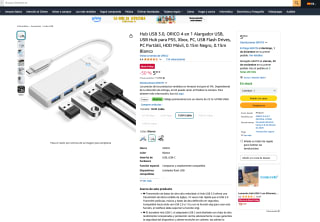 Hub USB 3.0 ORICO 4 en 1 Alargador USB por solo 4,49€