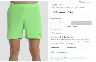 Bañador de hombre Pinon John Smith por 10€