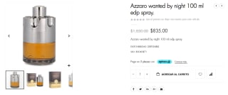 Perfume Azzaro Wanted by Night 100ml por $835 en UFRA