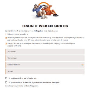 2 weken gratis sporten bij Basic-Fit