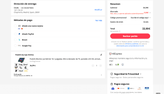 Monitor portátil Podofo 10,1" por 36,99€