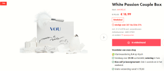White Passion Couple Box voor €18,99 bij Easytoys