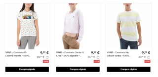 Ropa, calzado y accesorios Vans desde solo 1,50€ preciazos