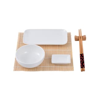 Set sushi de 12 piezas (porcelana + bambu + madera) Bergner colección Foodies por 5,99€
