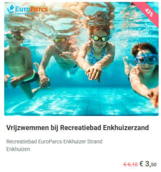 €2,50 extra korting bij Tripper