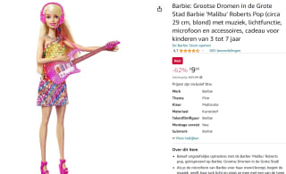 Barbie: Grootse Dromen in de Grote Stad 'Malibu' voor €9,99 bij Amazon