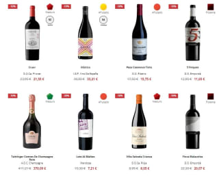 Hasta 30% descuento en muchos vinos seleccionados desde Wine is social