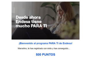 5€ descuento en tu factura de luz con Endesa para clientes activos