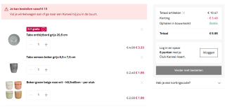 2+1 gratis op alle servies en woonaccessoires bij Karwei