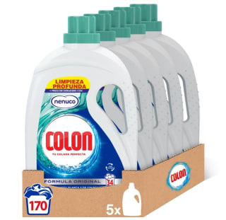 Pack de 5×34 Lavados Colon Nenuco por 18,53€.