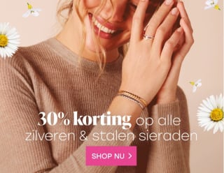 30% korting op alle zilveren & stalen sieraden bij Lucardi