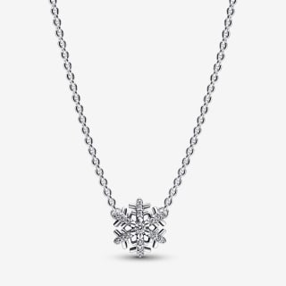 Pandora Sparkling Snowflake Pendant Necklace – £30