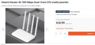 Xiaomi Mi Router 4C (Wit) voor €10,99 bij Ochama