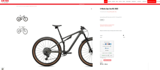 Bicicleta S-Works Epic Evo RS 2022 carbono XX1 AXS por 6,240€
