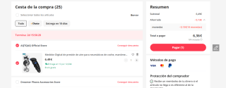 Medidor Digital de presión de aire por 6,36€