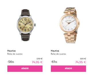 Recopiloación de relojes a parir de 49,95€