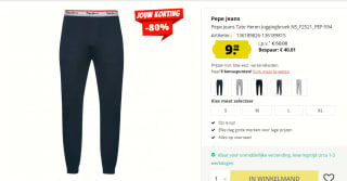 Pepe Jeans Tate Men's Sweatpants voor €9,99 bij Sport-korting