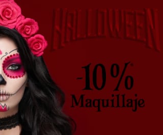 10% descuento en maquillaje Halloween en Perfumes Club