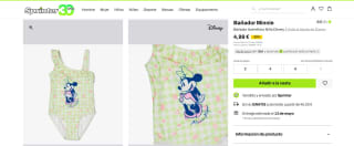 Bañador Asimétrico Niña Disney Minnie por 4,99€