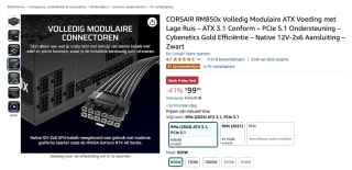 CORSAIR RM850x voor 99 euro