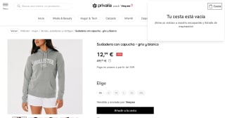 Sudadera Hollister por 12,99€