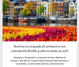 Escapada de primavera conhasta 25% dto desde NH hoteles