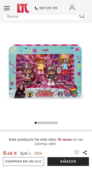 Pinypon. Mundo Clodett 4 figuras por 8,48€.