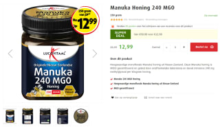 Lucovitaal Manuka Honing 240 MGO 250 gram voor €12,99
