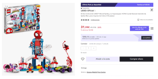 LEGO Marvel Cuartel General Arácnido de SpiderMan por 22.4€