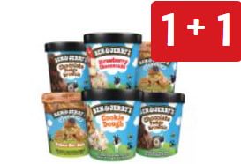 Alle Ben & Jerry pints 1+1 gratis bij Jan Linders