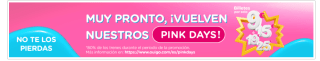 Pink Days Billetes por solo 9€, 15€, 19€ ó 25€ Ouigo