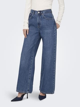 ONLHOPE LIFE WIDE - Relaxed fit jeans - medium blue denim voor €26,99 bij Amazon