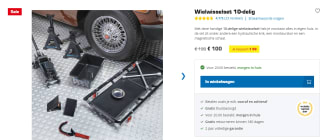 10-delige wielwisselset voor €100 bij Datona