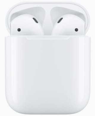 Écouteurs sans fil Apple AirPods 2 + boîtier de charge filaire à 79,99€