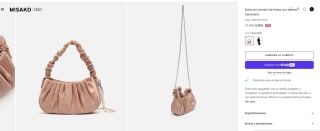 Bolso de hombro de fiesta con correa bandolera por 6,60€