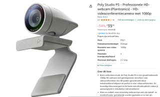 Poly Studio P5 - Video conferencing device voor €35,82 bij Amazon