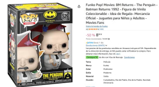 Funko POP! Películas del 85 aniversario Figura del Pingüino Batman por 8€