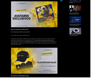Descuento 15% Calendario de Adviento Playstation, 5 avatares Gratis