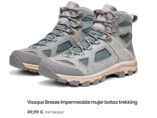 Botas de trekking de Mujer Vasque Breeze por 49.99€
