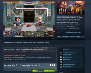 Juego Oh...Sir!! El simulador de insultos desde Steam por 0,79€
