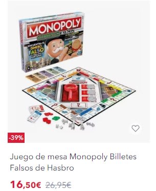 Recopilación Juego de mesa Monopoly desde 5€
