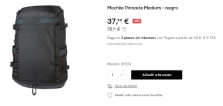 Mochila New Balance Pinnacle Medium de 29L por 37.99€